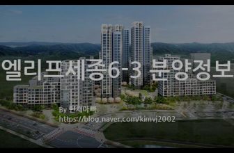 엘리프세종6-3 분양정보(2022년 세종특별자치시 산울동)