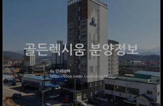 골든렉시움 분양정보(2021년 충청북도 영동군)