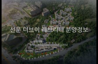 선운 더브이 레브리티 분양정보(2022년 광주광역시 광산구)