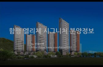 함평 엘리체 시그니처 분양정보(2022년 전라남도 함평군)