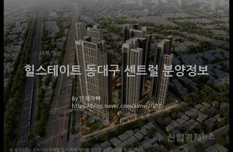 힐스테이트 동대구 센트럴 분양정보(2022년 대구광역시 동구)