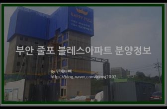 부안 줄포 블레스아파트 분양정보(2022년 전라북도 부안군)