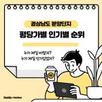 경상남도 분양단지 순위 정리입니다. 평당가격과 흥행성적을 기준으로 순위를 매겨보았습니다.